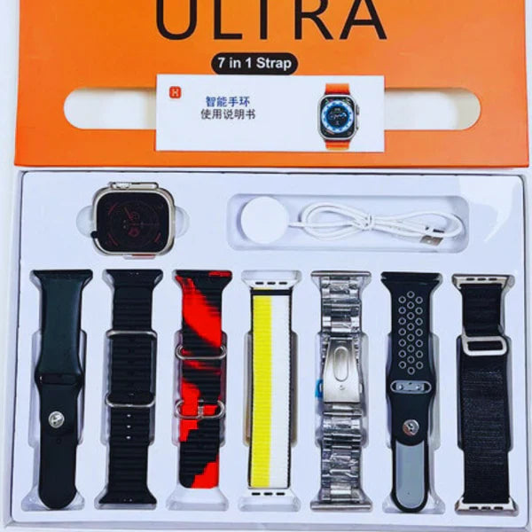 7-in-1 Ultra 2.01 Big Display Smartwatch