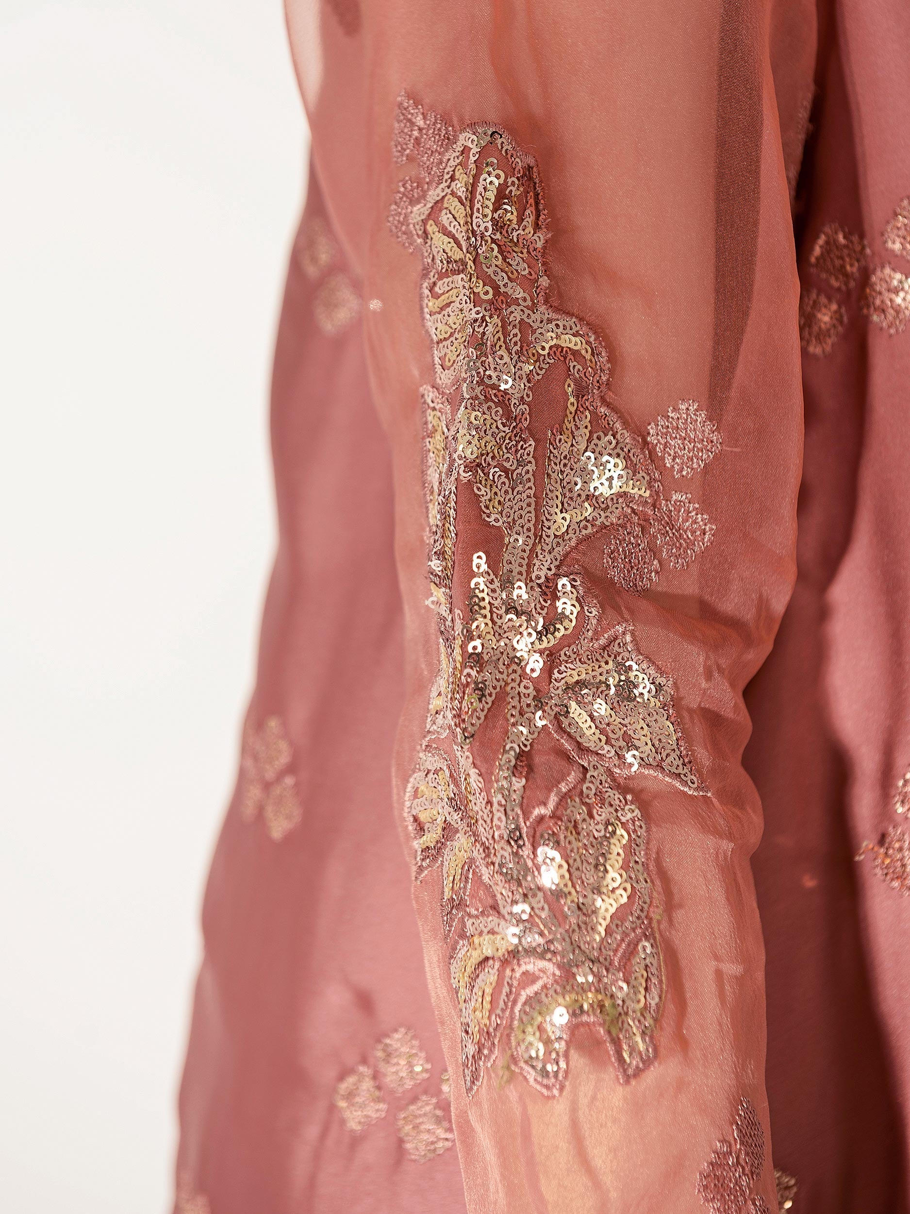2 Piece Silk Suit-Embroidered (Pret)