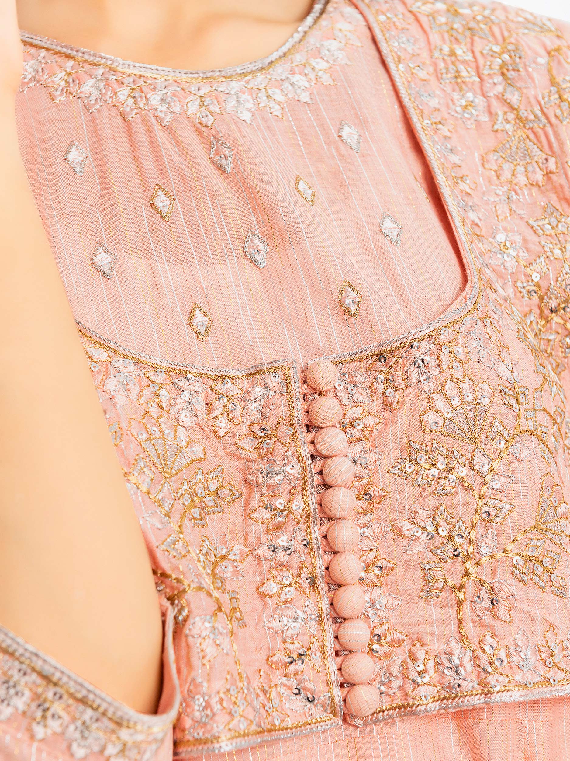 2 Piece Yarn Dyed Suit-Embroidered (Pret)