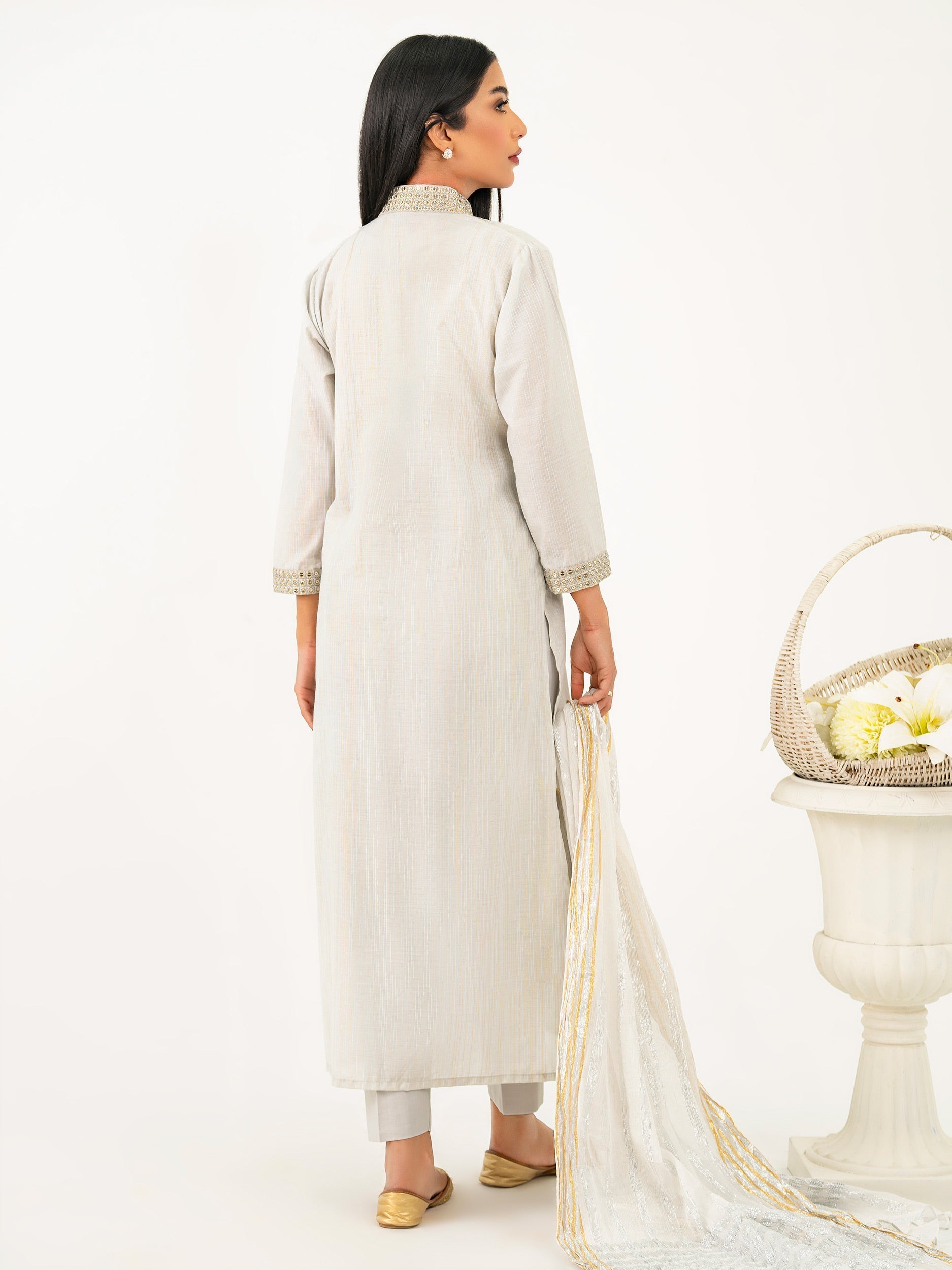 3 Piece Missouri Suit-Embroidered (Pret)