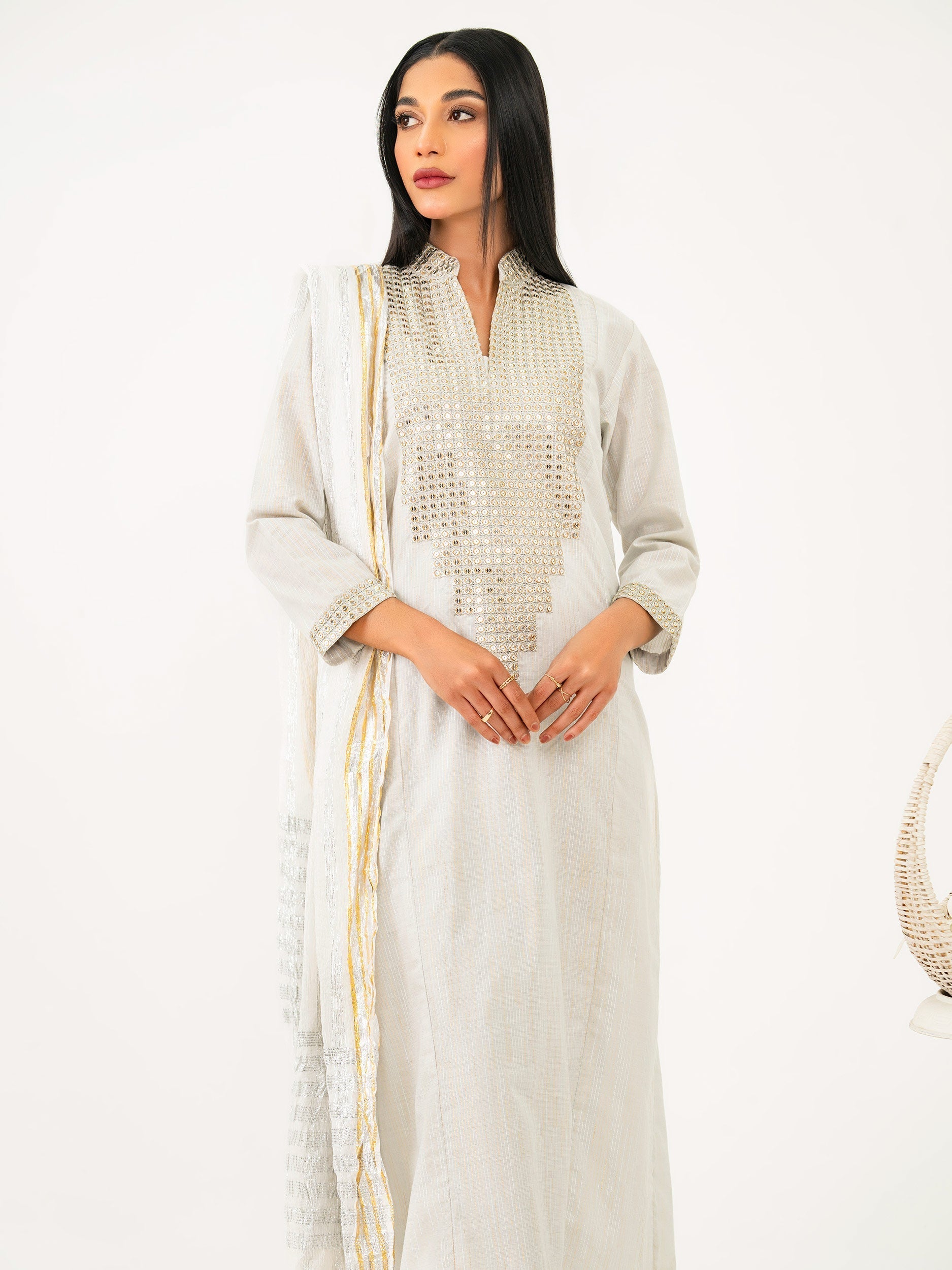 3 Piece Missouri Suit-Embroidered (Pret)