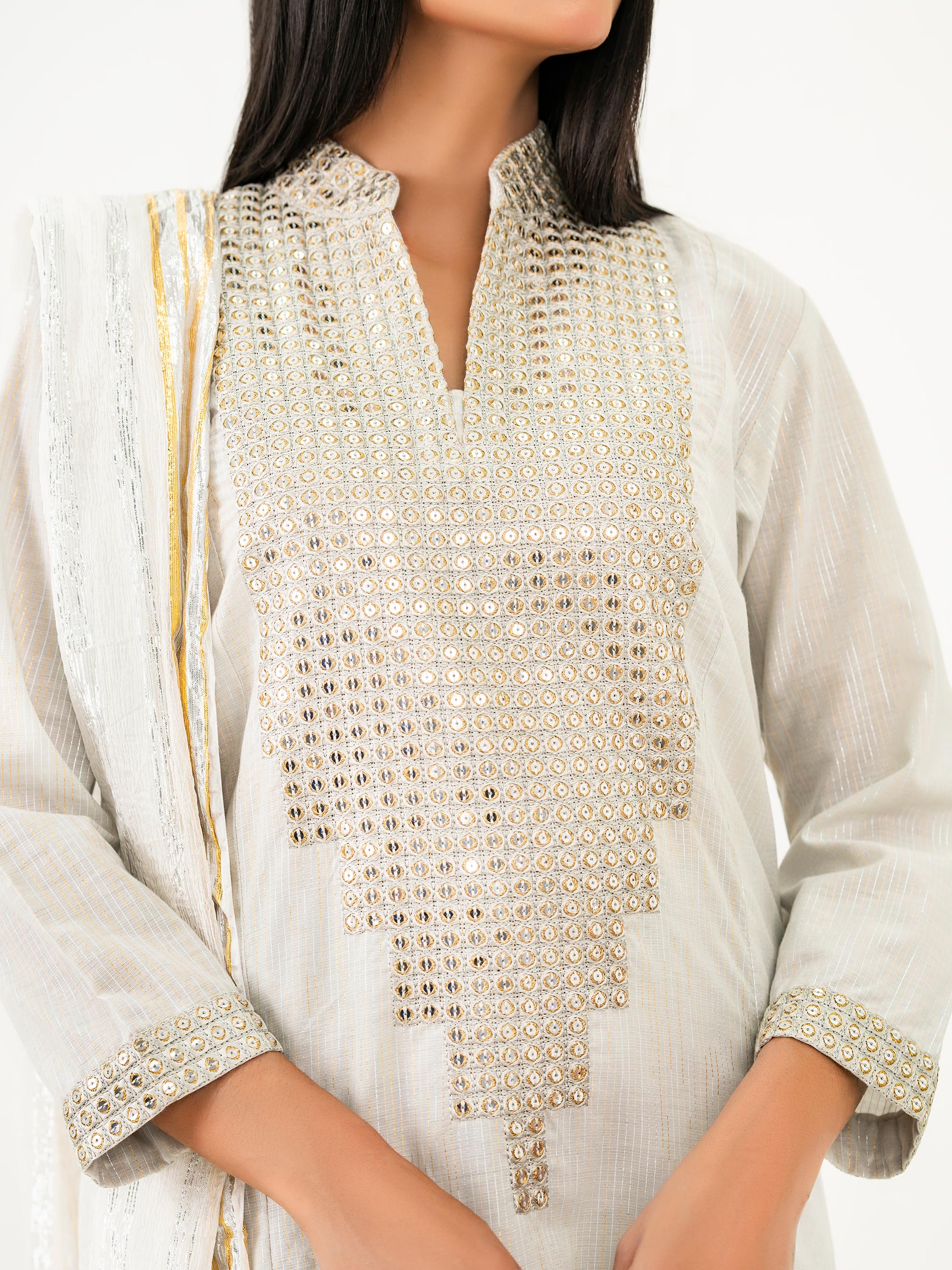 3 Piece Missouri Suit-Embroidered (Pret)