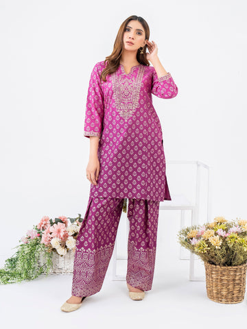 2 Piece Lawn Suit-Embroidered (Pret)