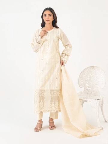 3 Piece Lawn Suit-Embroidered (Pret)