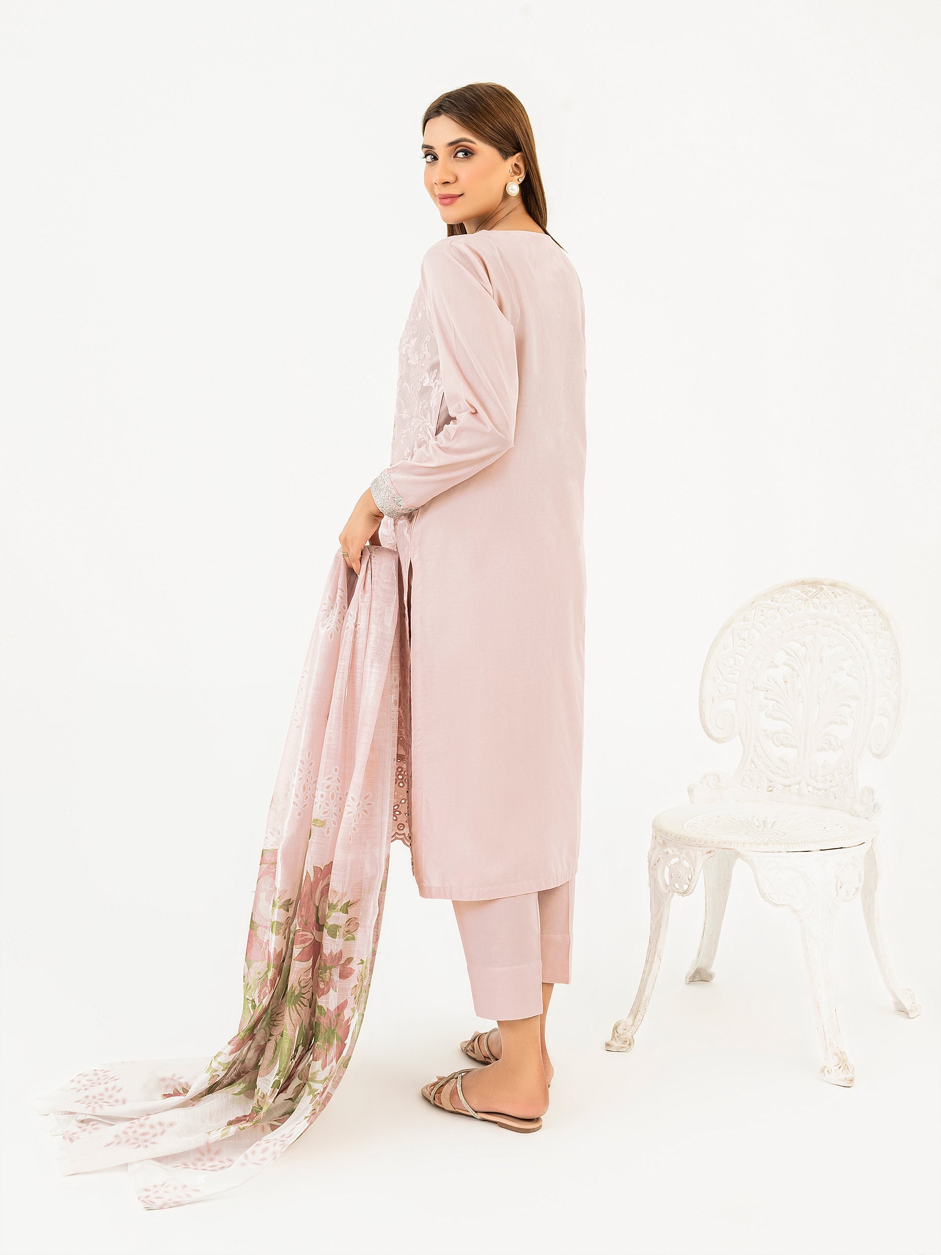 3 Piece Lawn Suit-Embroidered (Pret)