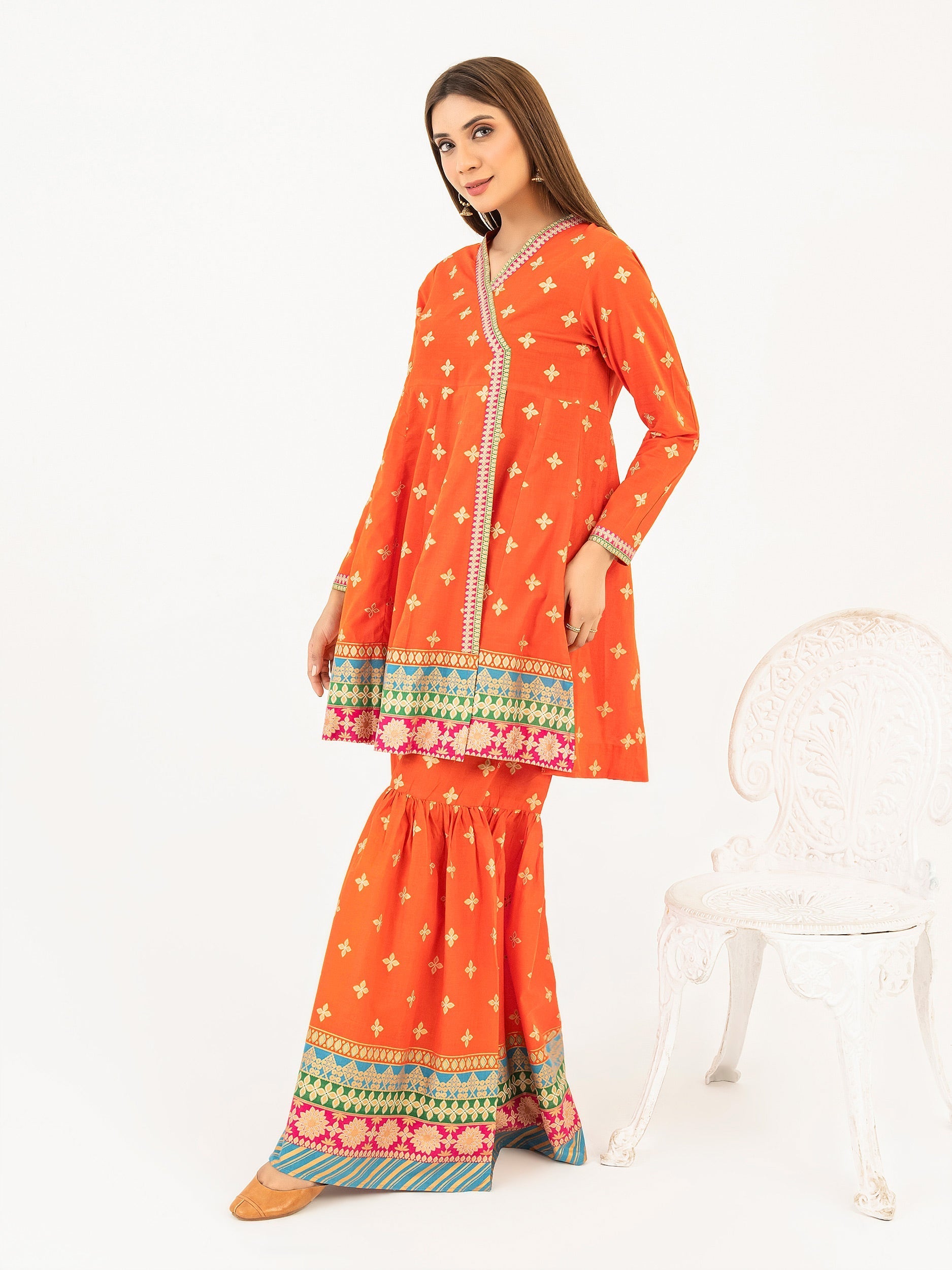 2 Piece Lawn Suit-Paste Print (Pret)