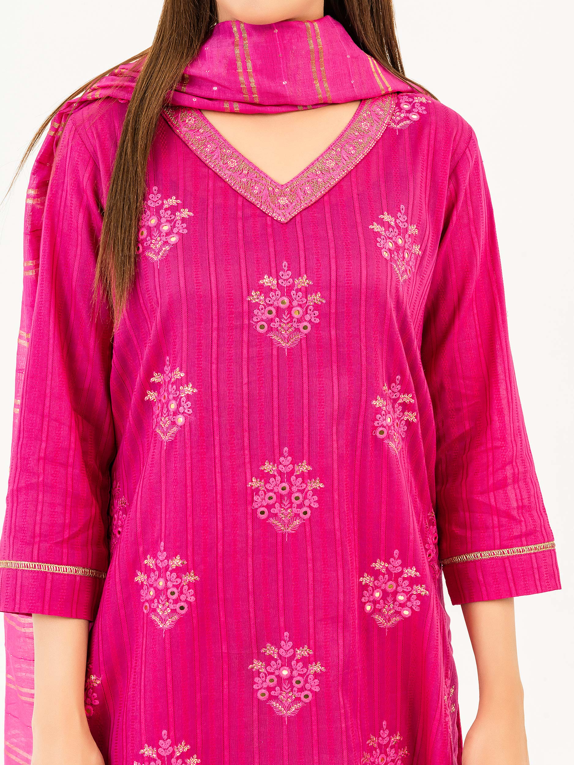 3 Piece Lawn Suit-Embroidered(Pret)