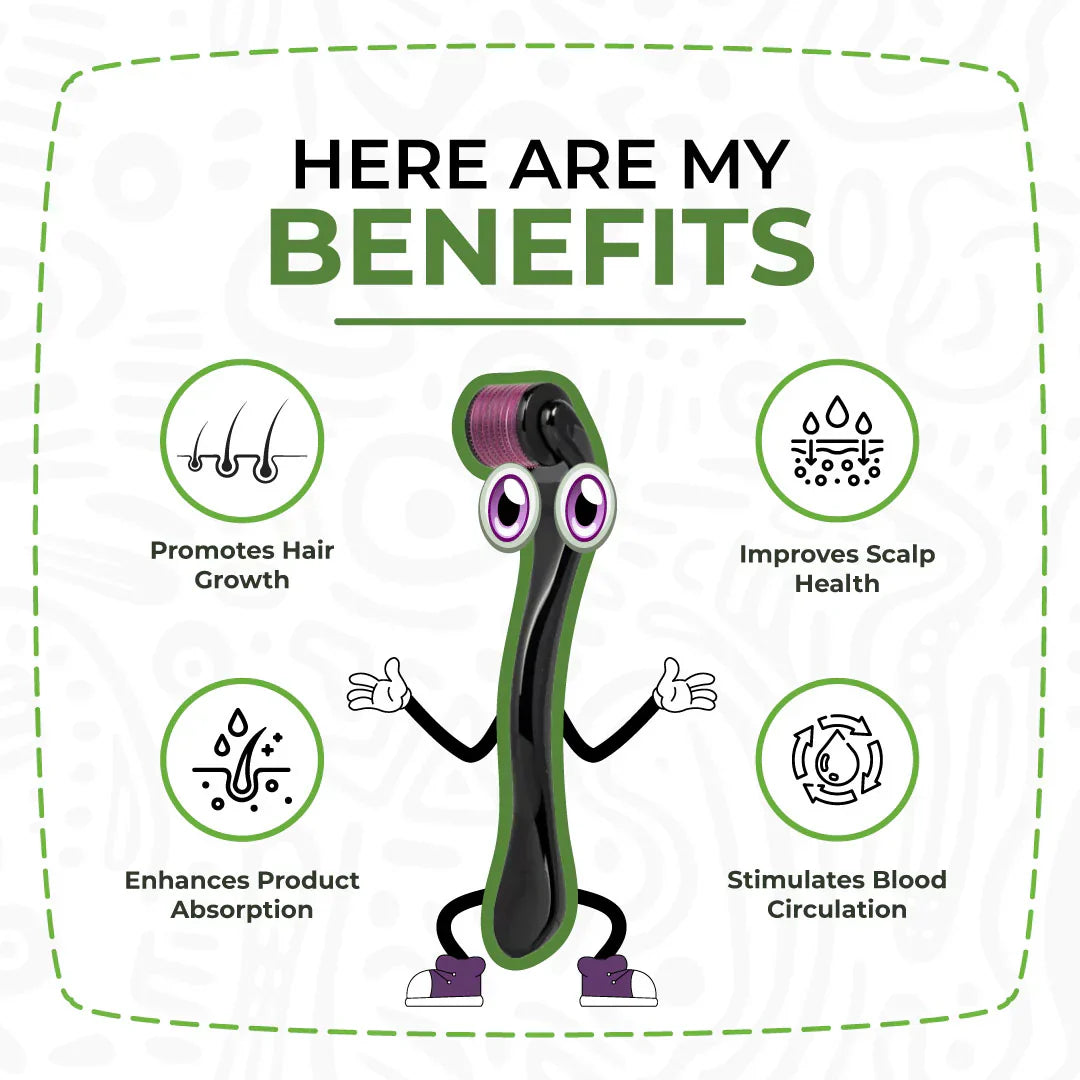 Derma Roller System With 540 Micro Needles