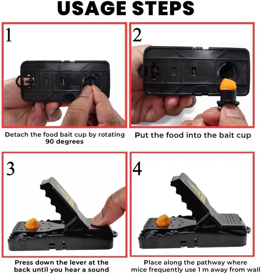Effective Mouse Trap - 1 Pc Plastic Solution for Quick Rodent Control (15k+Sold) Billux Bazaar