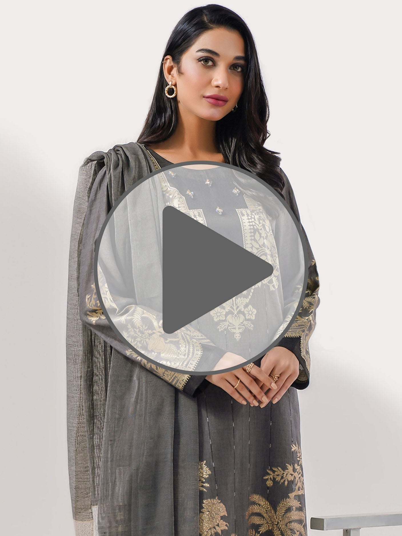 3 Piece Jacquard Suit-Dyed(Pret)