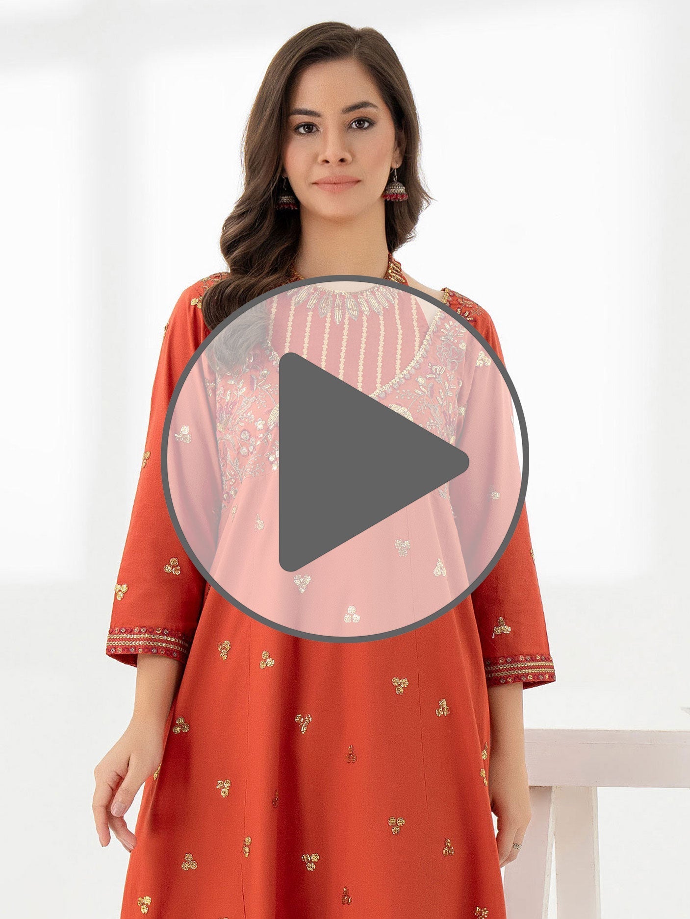 Cambric Shirt-Embroidered (Pret)