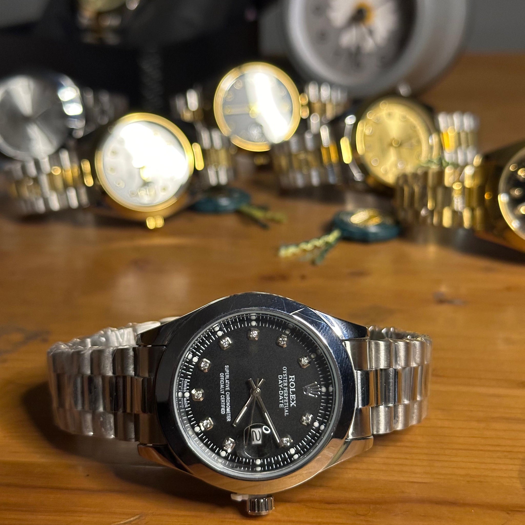 Dial RLX Date  – 40mm – Stainless Steel – C-496